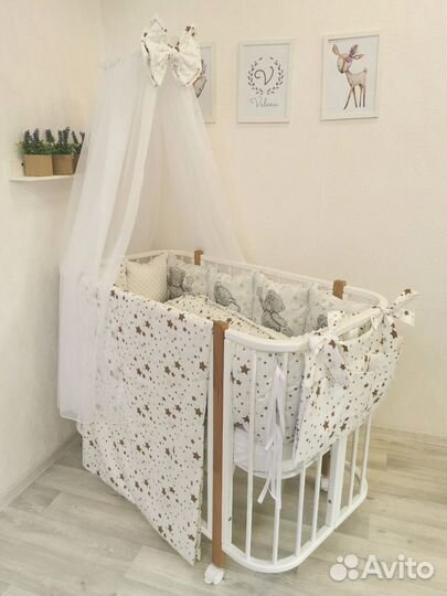 Бортики в детскую кроватку