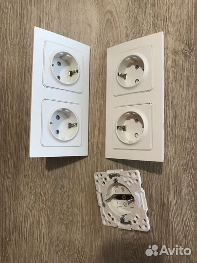 Розетка двойная EKF 16 А, с защитной,с заземлением