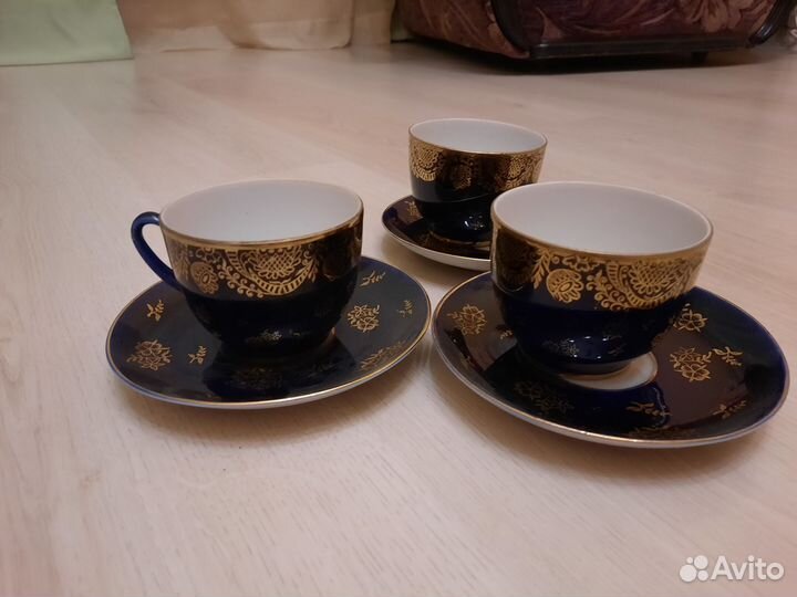 Чайная пара. Кобальт. лфз