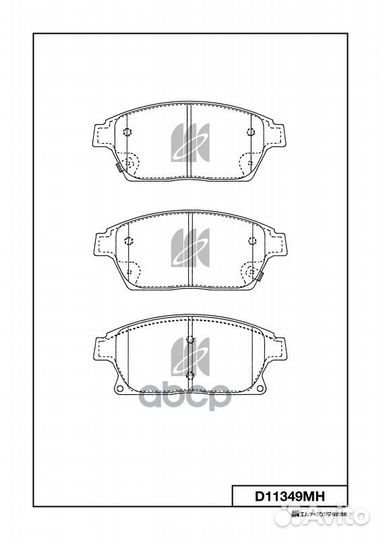 Колодки тормозные chevrolet/opel cruze/astra/ZA