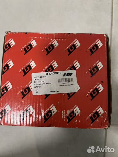Ступичный подшипник opel 554060EGTk