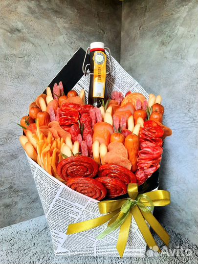 Мужской съедобный букет