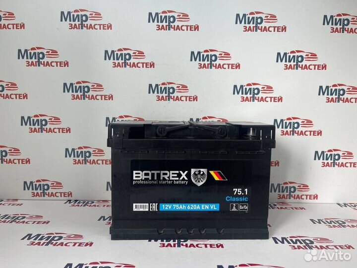 Аккумулятор Batrex Classic 75Ач 620А