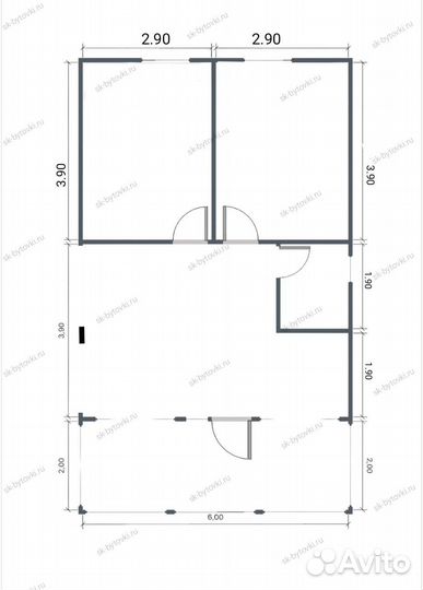 Каркасный дачный дом 10х6м с террасой