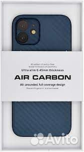 Чехол для iPhone 12 / 12 Pro Премиум Carbon