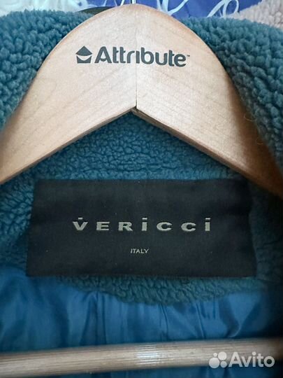 Шубка тедди 42 голубая, Vericci