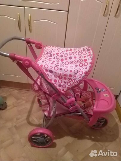 Парта со стульчиком,кукольные коляскт