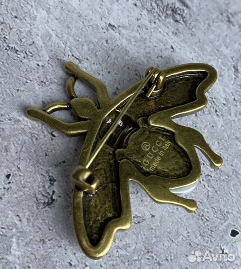 Брошь Gucci пчела Премиум