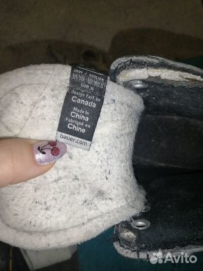 Хоккейные коньки bauer на 5-7 лет