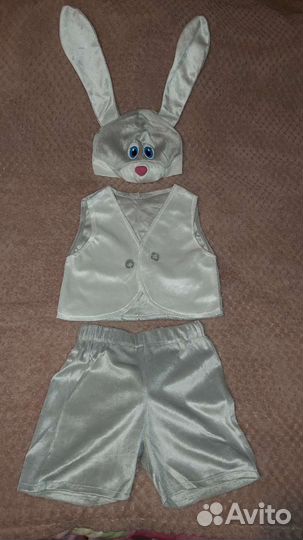 Новогодний костюм зайчика размер 110 на 4 года