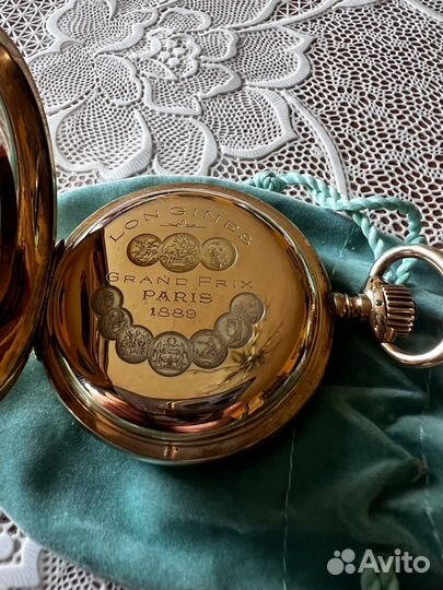 Карманные часы Longines grand prix 14K