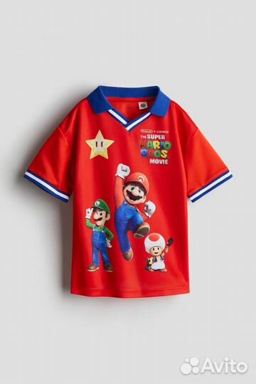 Футболка mario H&M. 98/104, 110/116