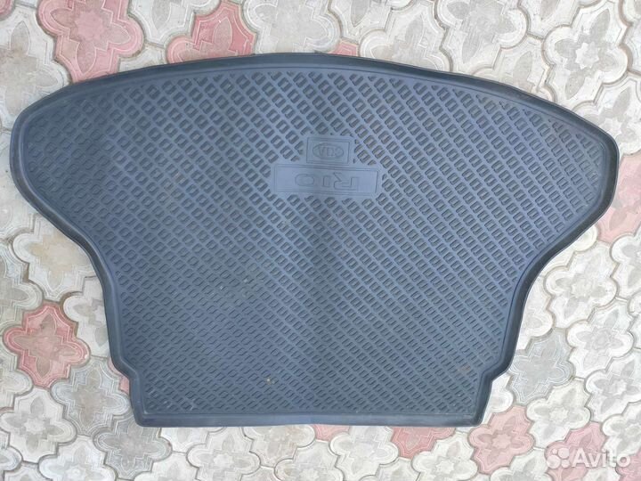 Коврик в багажник rio / solaris