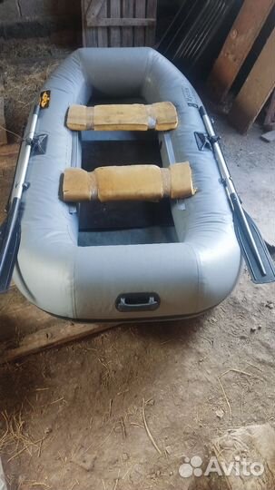 Лодка пвх Муссон B-250 рс (Цвет: Серый)