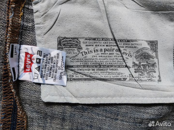 Мужские джинсы Levi's 501 w32 L30 Мексика