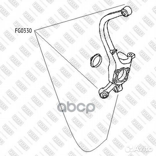 Сайлентблок заднего кулака FG0330 fixar