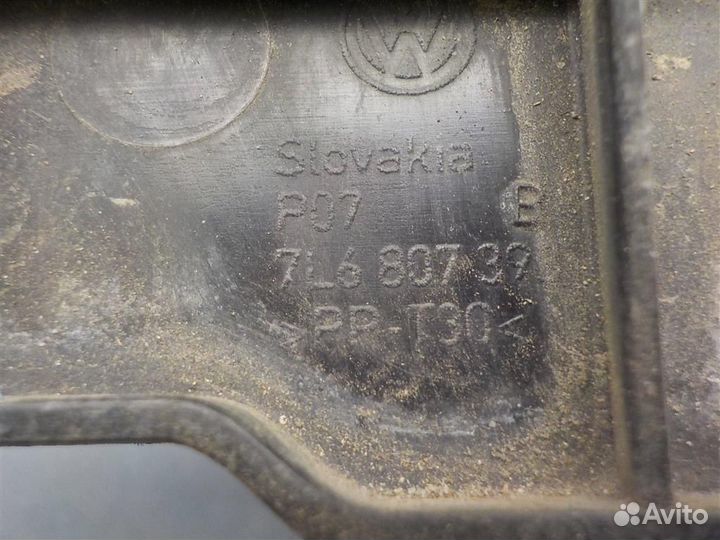 Кронштейн заднего бампера левый Volkswagen Touare