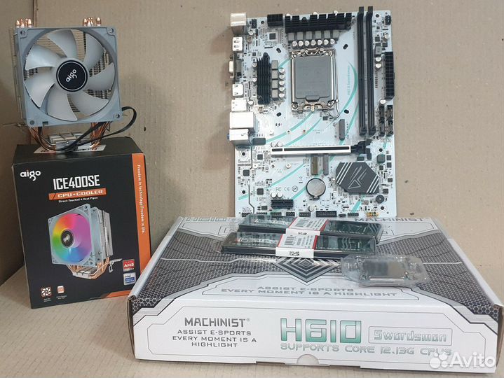 Intel core i5 12400f комплект + 16 Gb DDR 4 новый