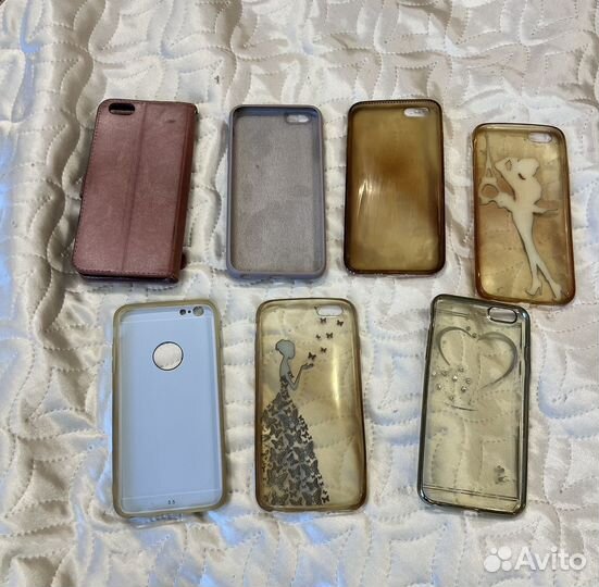 Стекла и чехлы на айфон 6s +