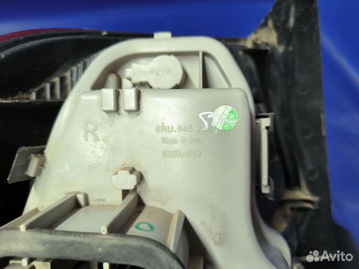 Фонарь задний правый Volkswagen Polo V (2009—2015)