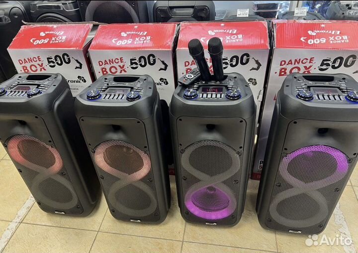 Колонка с микрофоном парные 500w