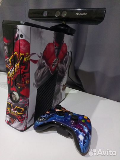 Консоль Xbox 360 Slim custom Street Fighter, 750Gb