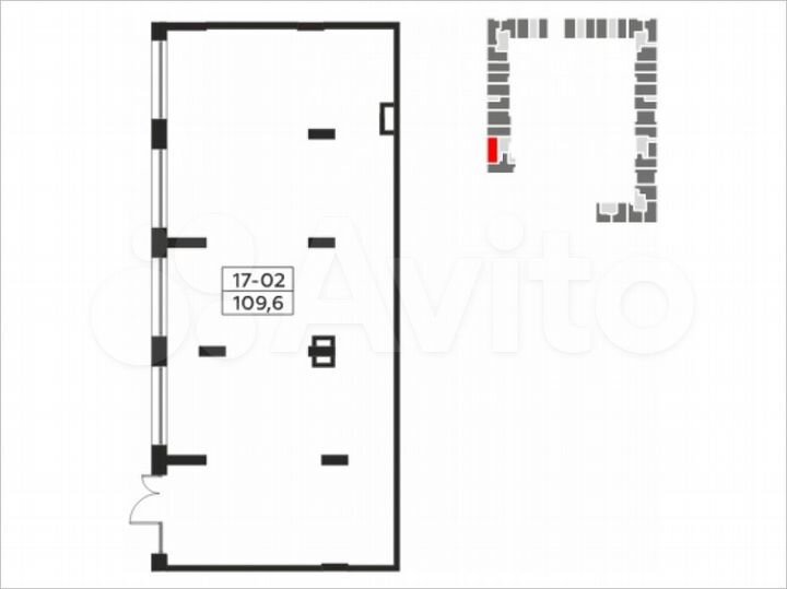 Аренда, торговое помещение площадью 108.2 кв.м