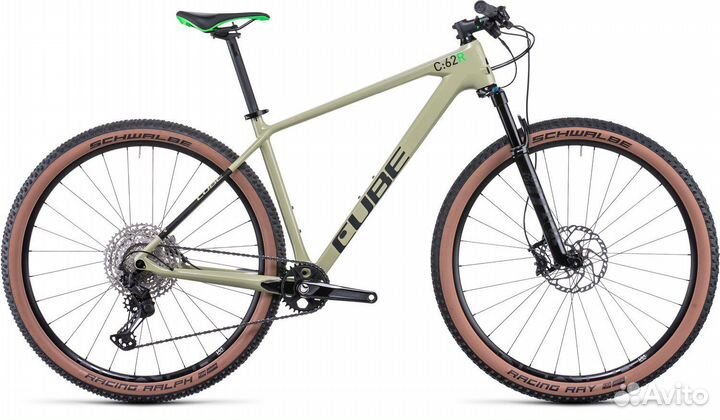 Горный карбонавый велосипед cube Reaction C62 Race