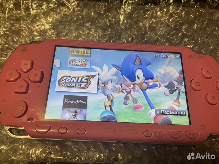 Playstation portable розовая игровая приставка