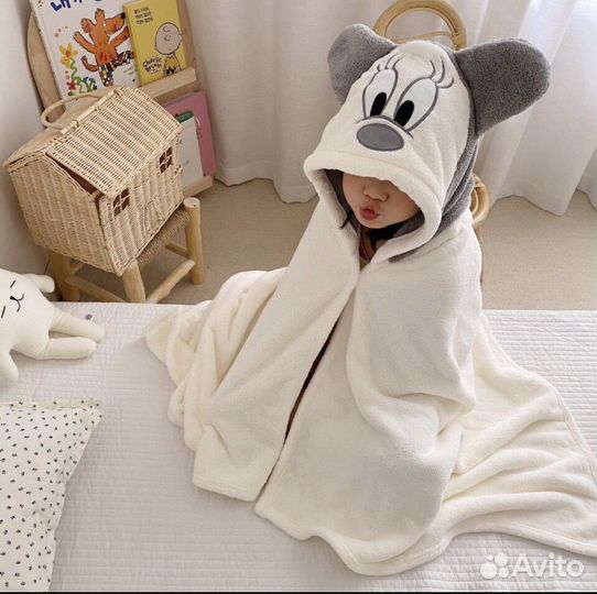 Детское полотенце пончо