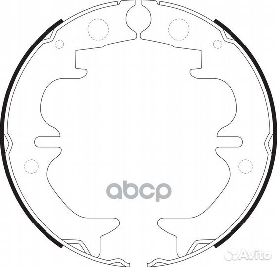 Колодки тормозные парковочного тормоза BS21633 SB