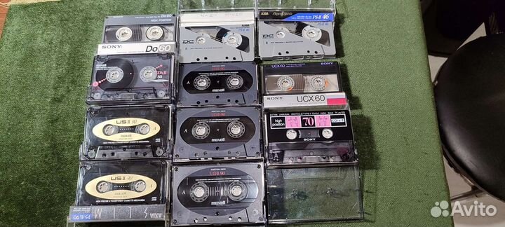 Аудиокассеты sony, maxell, Axia Хром