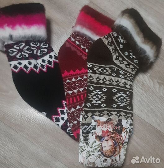 Носки шерстяные с начесом