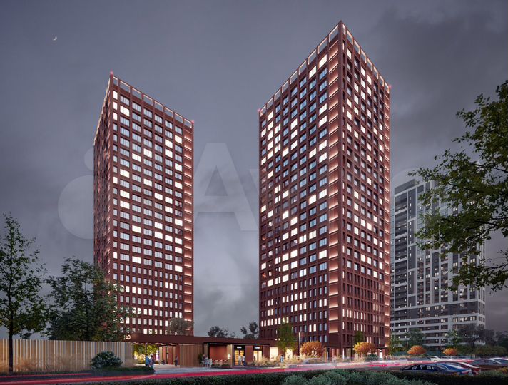 2-к. квартира, 52,9 м², 7/25 эт.