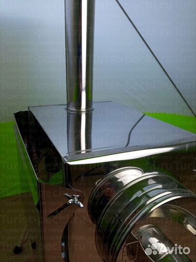 Печь туристическая Пошехонка Малая на 15 л. c 3Д э