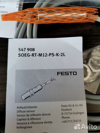 Датчик Festo soeg-RT-M12-PS-K-2L