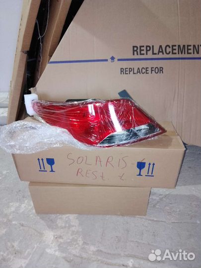 Hyundai solaris 1 седан левая фонарь рестайлинг