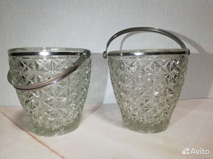 Конфетница цветное стекло СССР