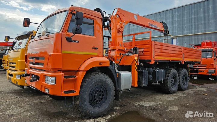 Бортовой грузовик КАМАЗ 43118 с КМУ HANGIL SV, 2025