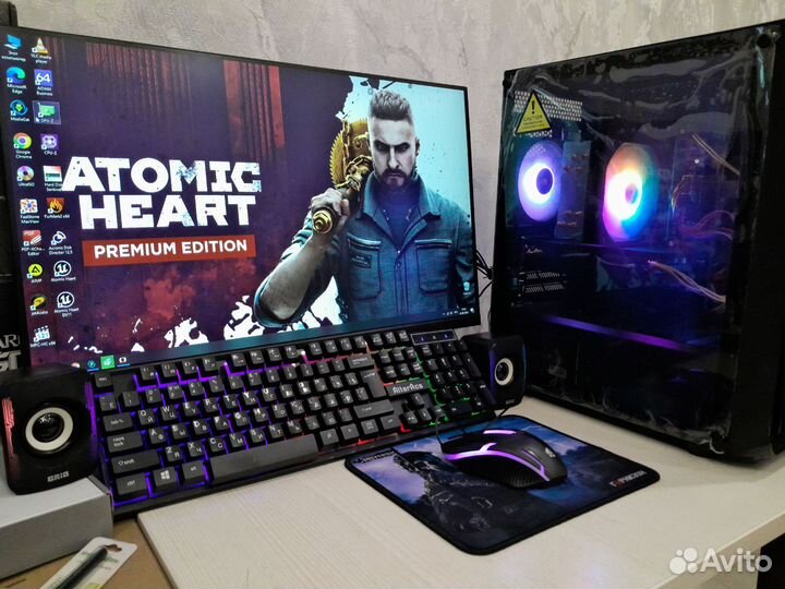 Игровой компьютер полный комплект/Xeon 2680/rx580