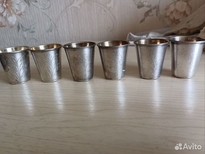 Стопки серебряные СССР