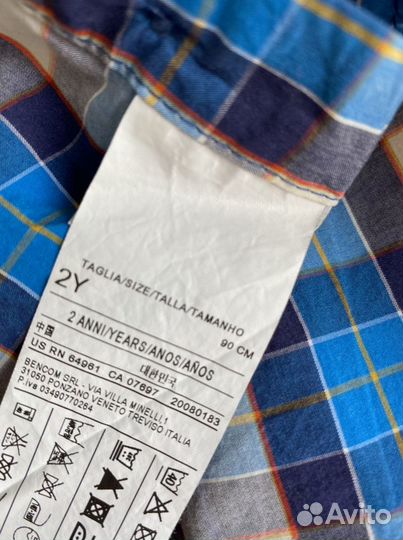 Рубашка мальчик benetton 90