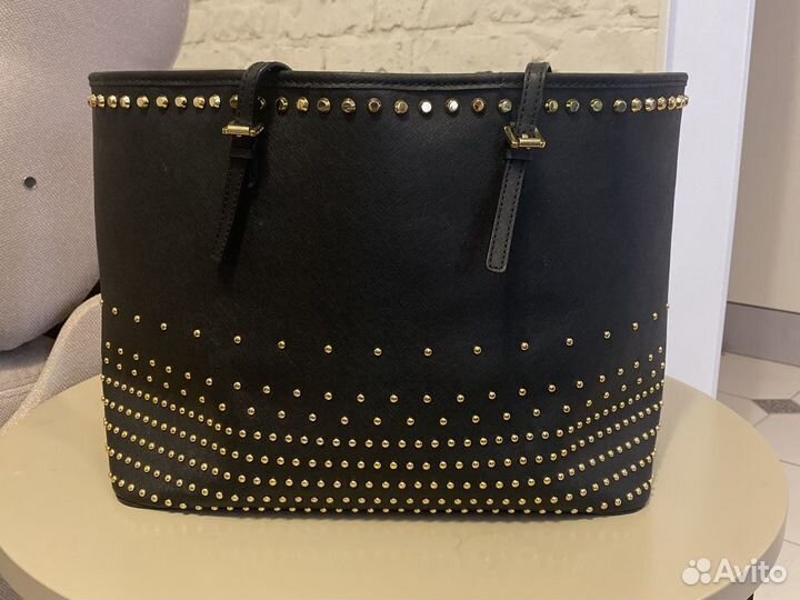 Сумка Michael Kors черная с заклепками