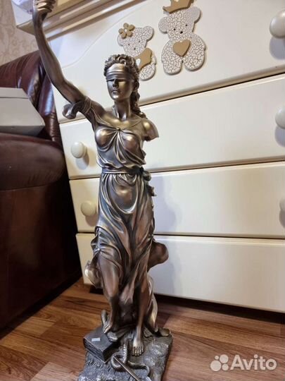 Бронзовая статуэтка фемида 65см