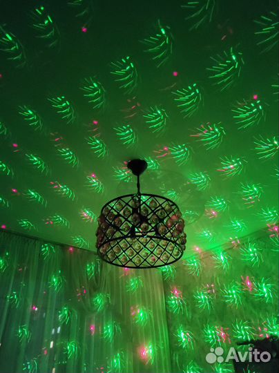 Лазерный проектор, светомузыка