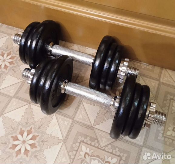 Новый набор металлических разборных гантель 20,5кг