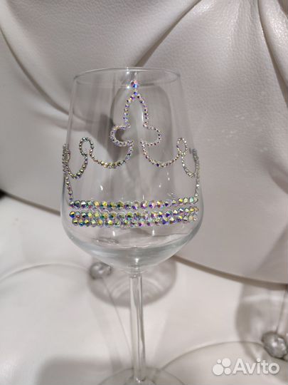 Бокалы со стразами