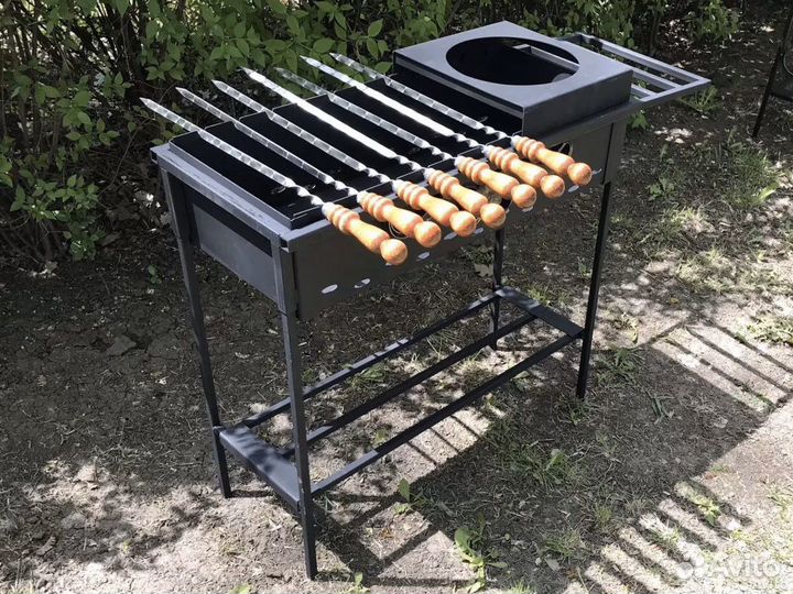 Мангал разборный 2 в 1 шашлык/плов / 3мм