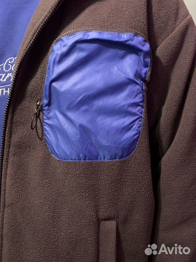 Серая Флиска 8 seconds с синим карманом