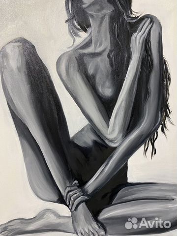 Картина маслом на холсте «Женская тайна»